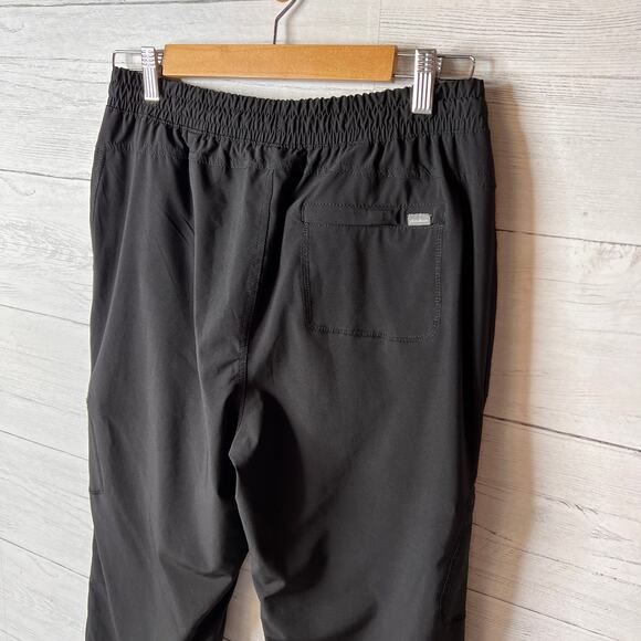 Eddie Bauer Pants Womens Size 8 Black Fleece Lined Elastic Waist Drawstrings - Picture 12 of 16